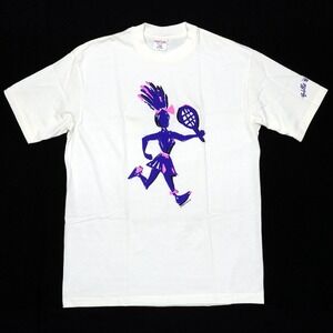 NOS VTG '92 Balle De Match Tennis Graphic Print Tshirt (L) Sof Tee Jays Made USA